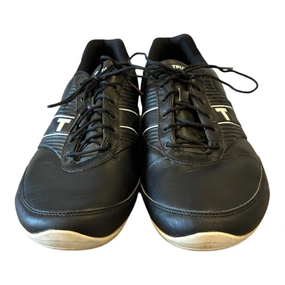 TRUE Linkswear True Motion Golf Shoes Mens 11 Black Waterproof Spikeless Leather